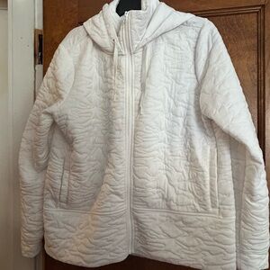 DSG Women's White Quilted Puffer Jacket